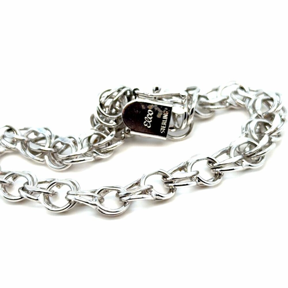 Elco Sterling Chain Link Bracelet - Picture 4 of 5